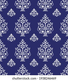 Vector vintage damask pattern design