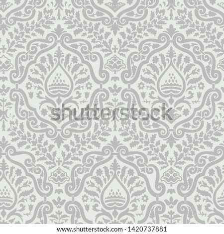 Vector vintage damask seamless pattern . Baroque patterns. Imperial ornament decor. Royal luxury texture backgrounds. For art texture, vintage, ethnic , modern carpet, rug, scarf, linens, curtains, 