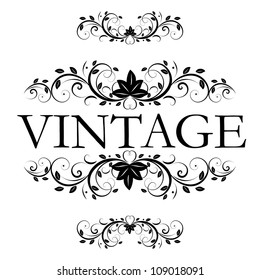 vector vintage decor