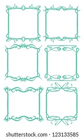 Vector vintage decorative design borders and frames.