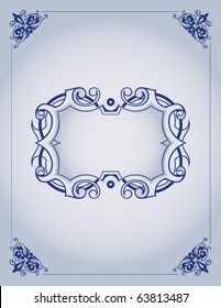 Vector vintage decorative frame