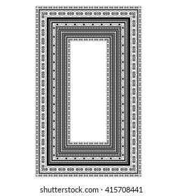 Vector Vintage Decorative Frame Isolated on White Background