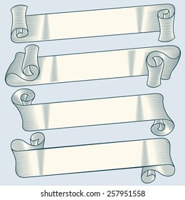 Vector vintage decorative ribbons
