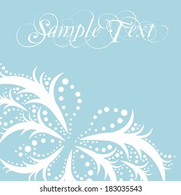vector vintage delicate card template with floral pattern elements