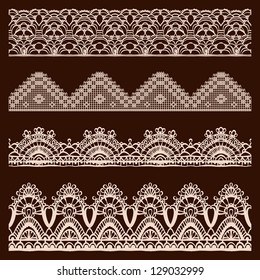Vector vintage design elements, retro seamless