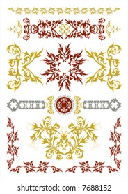 Vector vintage design set