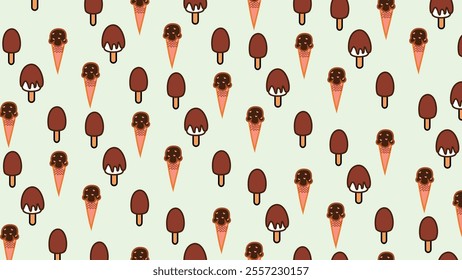 Vector vintage dessert food seamless pattern. Sweet pastry background illustration with bakery goods, dessert food wallpaper. Design texture, restaurant print. 