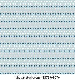 Vector Vintage Dot Stripes in pastel green, white and pink seamless pattern background. Perfect for fabric, wallpaper and scrapbooking projects.