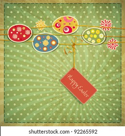 vector vintage Easter background