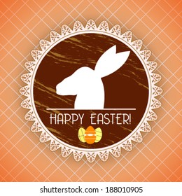 Vector vintage easter background illustration