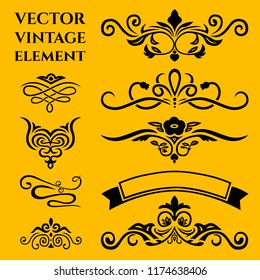 Vector vintage element