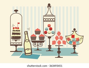 vector - vintage elements for celebration