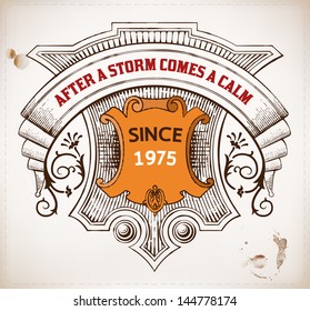 Vector. Vintage emblem