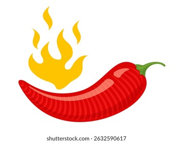 Vector vintage emblem of chilli pepper in engraving style. Vector emblem jalapeno or chilli peppers. Chili pepper for Thai or Mexican food.