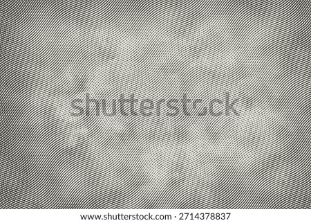 Vector vintage engraved background. Abstract pattern backdrop with lines waves forming soft wave etched texture.