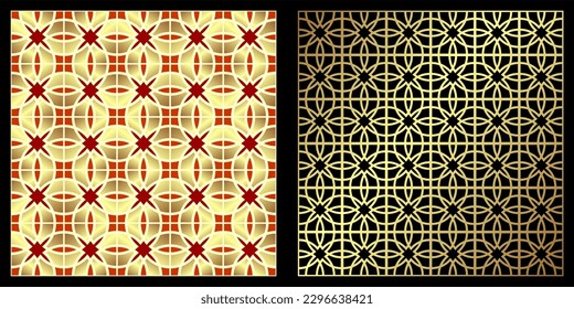 Marco de borde grabado vectorial vintage con patrón de ornamento retro en diseño decorativo estilo rococó vintage y plantilla de corte láser parte 10