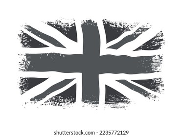 Vector vintage flag of United Kingdom.