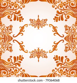 vector vintage floral abstract background