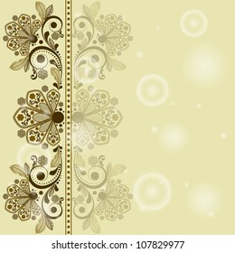 vector vintage floral  background