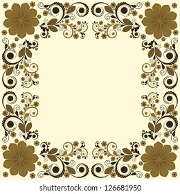 vector vintage floral  background