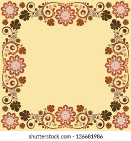 vector vintage floral  background
