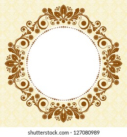 vector vintage floral  background