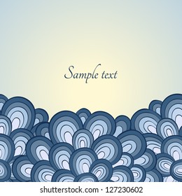 Vector vintage floral background