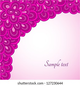 Vector vintage floral background