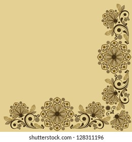 vector vintage floral  background