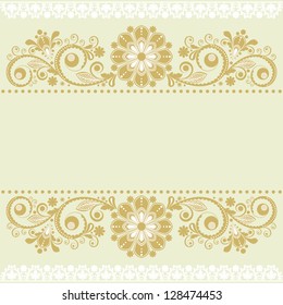 vector vintage floral  background