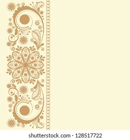 vector vintage floral  background