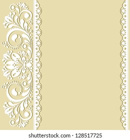 vector vintage floral  background