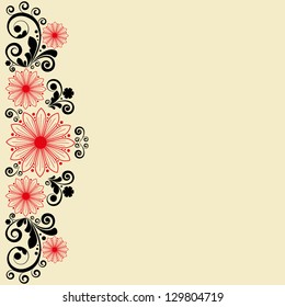 vector vintage floral  background