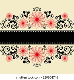 vector vintage floral  background