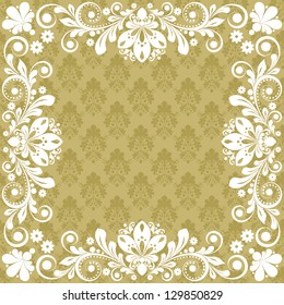 vector vintage floral  background