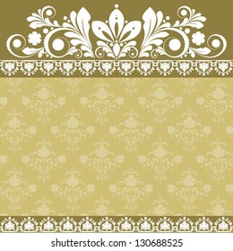 vector vintage floral  background