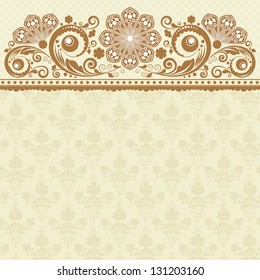 vector vintage floral  background