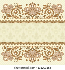 vector vintage floral  background