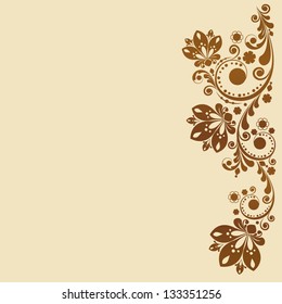 vector vintage floral  background
