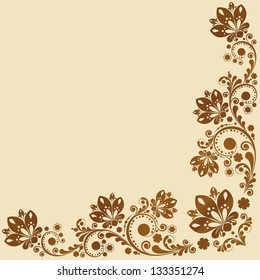 vector vintage floral  background