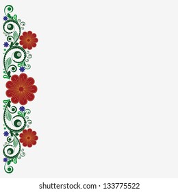 vector vintage floral  background