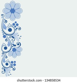 vector vintage floral  background