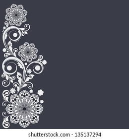 vector vintage floral  background