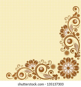 vector vintage floral  background