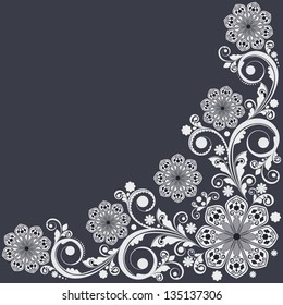 vector vintage floral  background