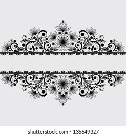 vector vintage floral  background
