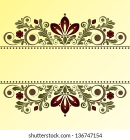 vector vintage floral  background