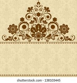 vector vintage floral  background
