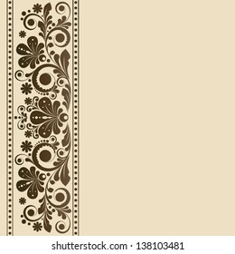 vector vintage floral  background