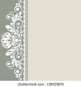 vector vintage floral  background